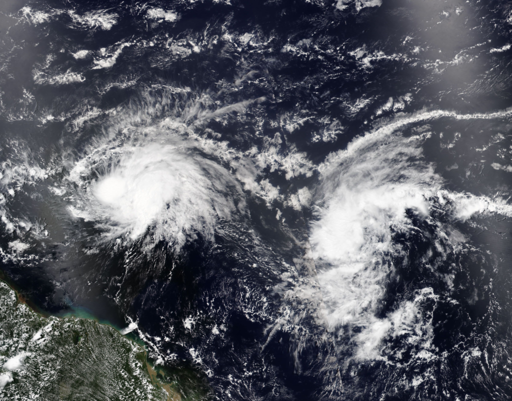 Tropical Storm Bret Strengthens As It Approaches Windward Islands 93L