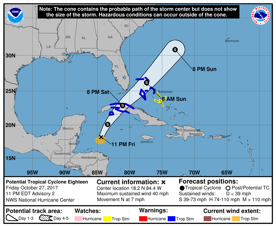 PTC 18 expected to become Tropical Storm Philippe, Tropical Storm Selma ...