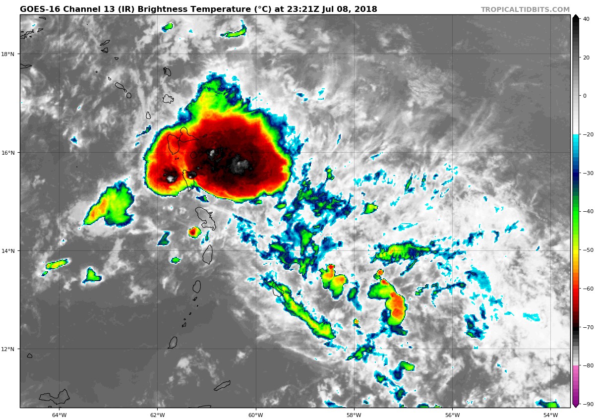 Beryl Opens Up Into A Wave, Chris Expected To Become A Hurricane Along ...